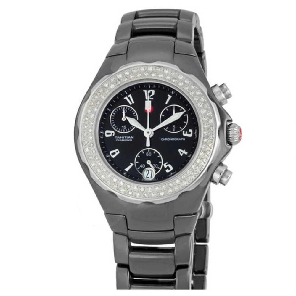 Michele Black Ceramic Diamond 💎 Watch